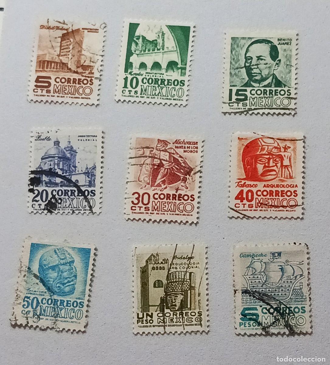 Sellos: Sellos M&eacute;xico 1953 -1976 Serie &rdquo;M&eacute;xico&rdquo;. Sellos de 1950. Perforaci&oacute;n: 14