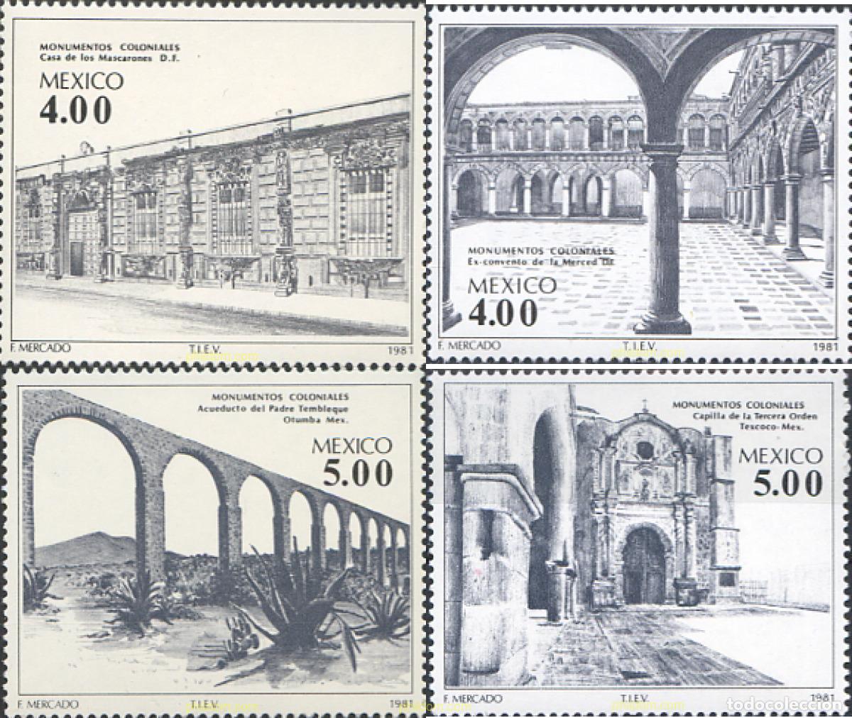 Francobolli: 233623 MNH MEXICO 1981 MONUMENTOS COLONIALES