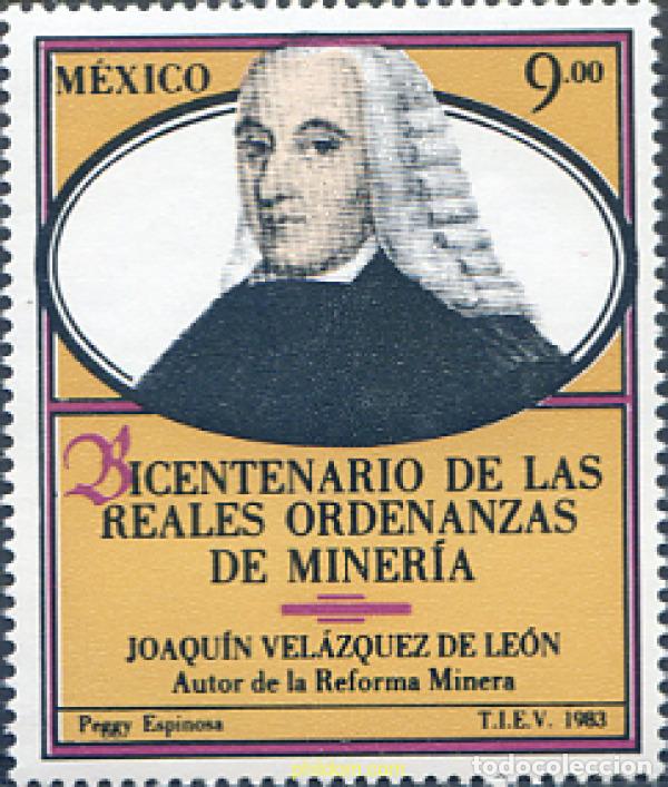 Sellos: 343256 MNH MEXICO 1983 CENTENARIO DE LAS REALES ORDENANZAS DE MINERIA