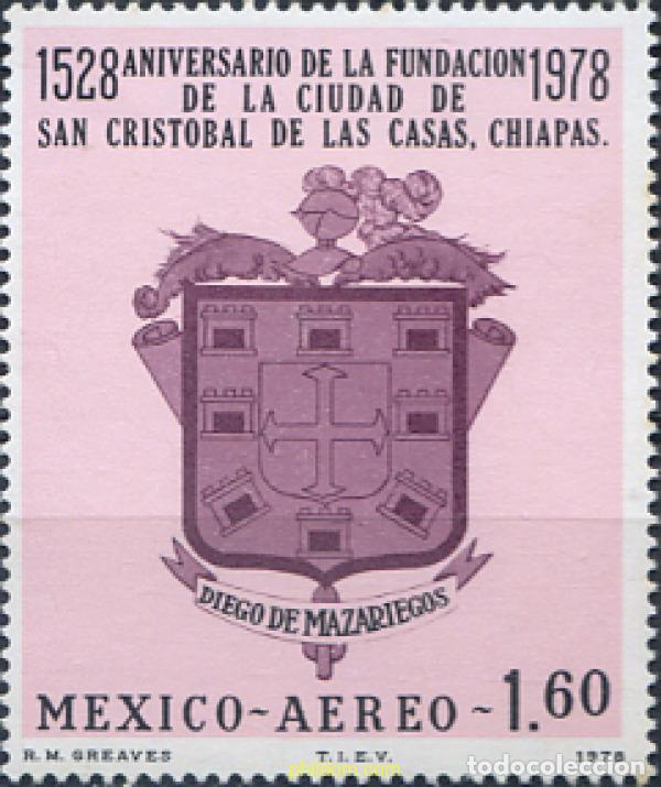 Sellos: 343893 MNH MEXICO 1978 ANIVERSARIO DE LA FUNDACION DE LA CIUDAD DE SAN CRISTOBAL DE LAS CHIAPAS
