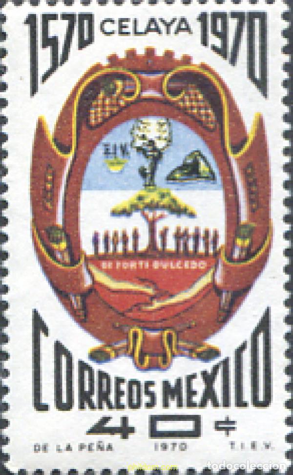 Sellos: 182105 MNH MEXICO 1970 400 ANIVERSARIO DE LA FUNDACION DE LA CIUDAD DE CELAYA