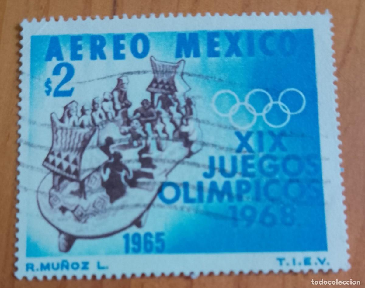 Sellos: M&Eacute;XICO - V/F 2 - XIX JUEGOS OLIMPICOS 1968 - VER DESCRIPCI&Oacute;N
