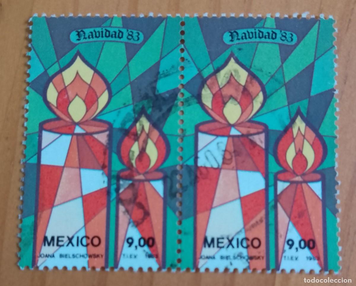 Sellos: M&Eacute;XICO - V/F 9,00 - NAVIDAD 83 - JOANA BIELSCHOWSKY - VER DESCRIPCI&Oacute;N