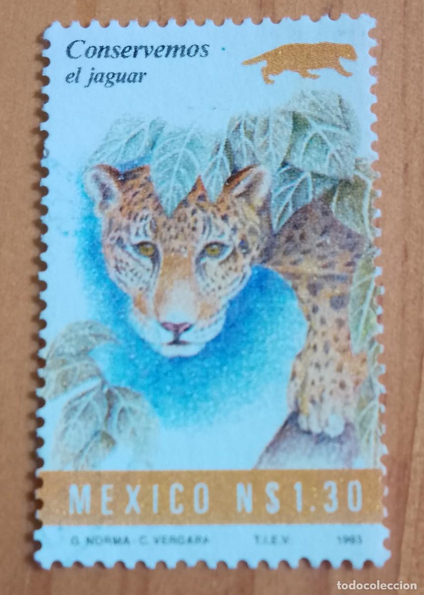 Sellos: M&Eacute;XICO NS 130 - A&Ntilde;O 1993 - FAUNA, CONSERVEMOS EL JAGUAR - VER DESCRIPCI&Oacute;N