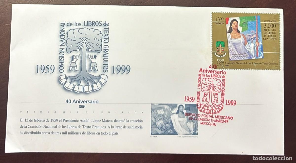 Sellos: TS.)1999, MEXICO, MEXICO CITY, FIRST DAY COVER, COMMEMORATIVE PRE-PRINTED (40TH ANNIVERSARY OF THE N
