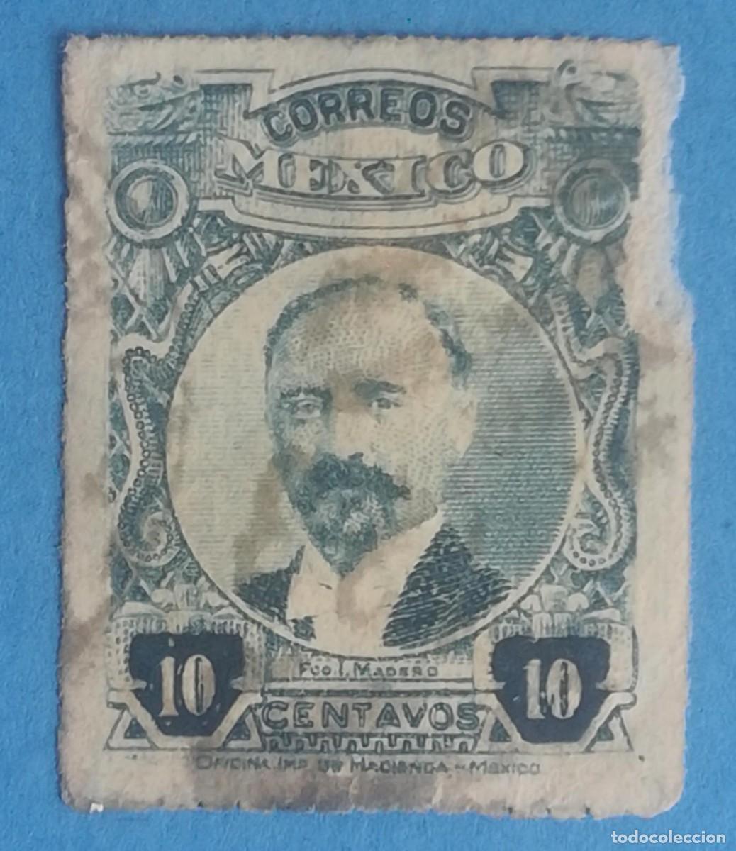 Sellos: L&iacute;deres de la Revoluci&oacute;n. Francisco I. Madero. Usado.