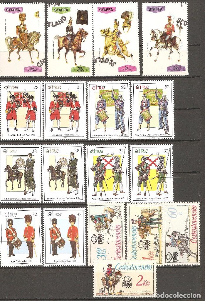 Sellos: MAS DE 130 VALORES TEMATICA UNIFORMES. - Foto 3