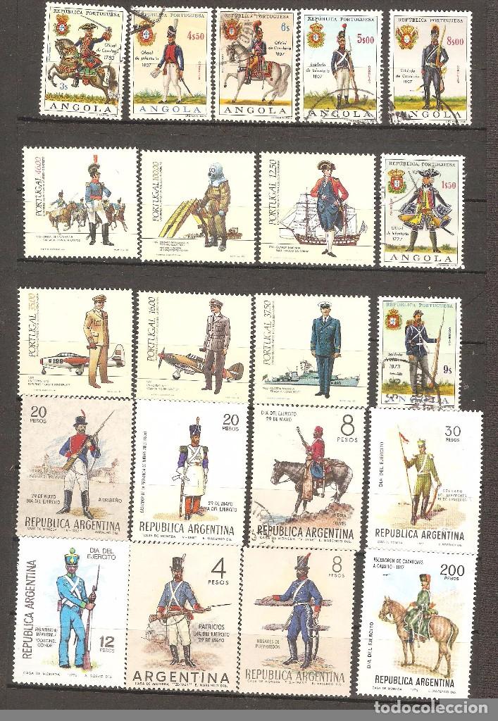 Sellos: MAS DE 130 VALORES TEMATICA UNIFORMES. - Foto 4