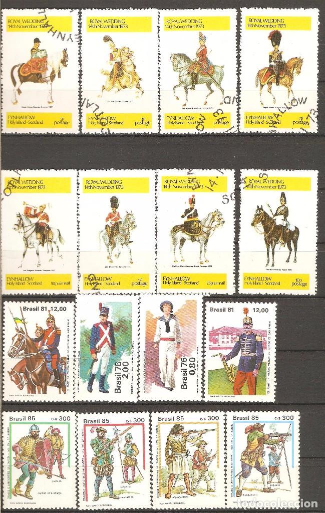 Sellos: MAS DE 130 VALORES TEMATICA UNIFORMES. - Foto 7