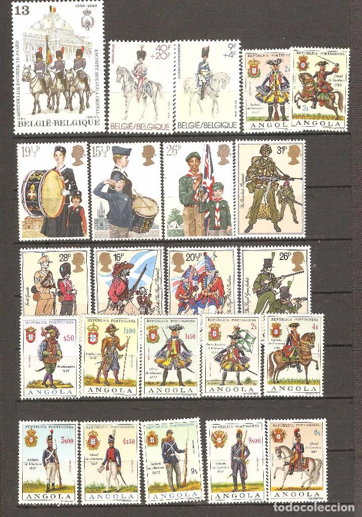 Sellos: MAS DE 130 VALORES TEMATICA UNIFORMES. - Foto 8