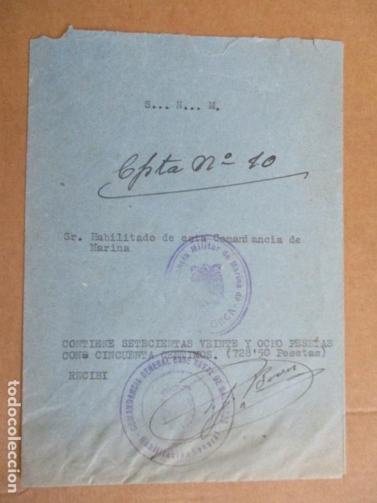 Timbres: HABILITACION COMANDANCIA MILITAR DE MARINa DE MALLORCA BALEARES