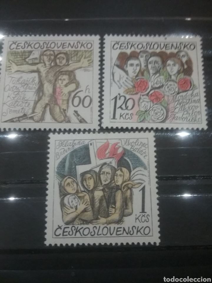 Sellos: Sellos R. Checoslovaquia nuevo/1975/liberacion/guerra/familoa/gente/muejres/flores/flora/militar/