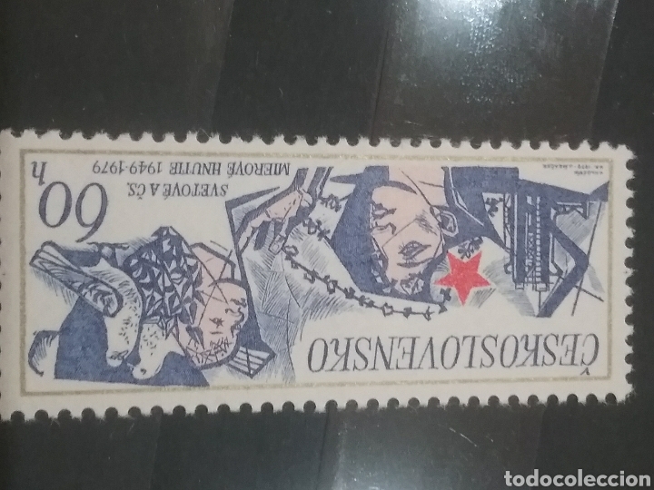 Selos: Sellos R. Checoslovaquia nuevos/1979/Movimient/paz/Alambrada/Paloma/Mujeres/ni&ntilde;o/aves/industria/plan