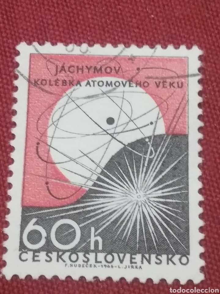 Selos: Sellos R. Checoslovaquia mtdos/1966/Era/nuclear/Atomo/Electrones/molecula/ciencia/arte/energia/