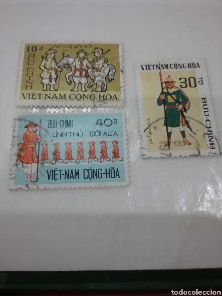 Briefmarken: Sellos Vietnam Sur mtdos/usado/1972/guardia/fortaleza/soldado/armas/lanzas/uniformes/caballo/mamifer