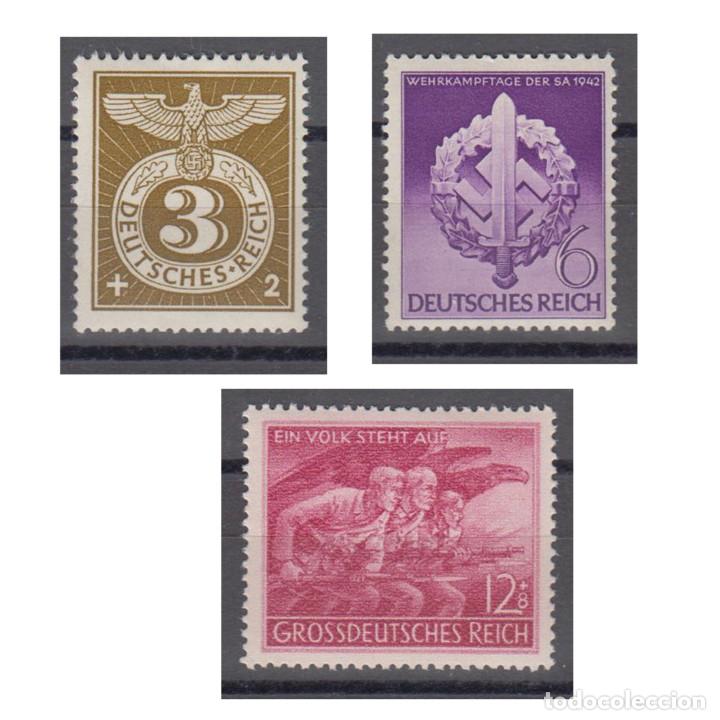 Selos: Lote de 3 sellos nazis. III Reich