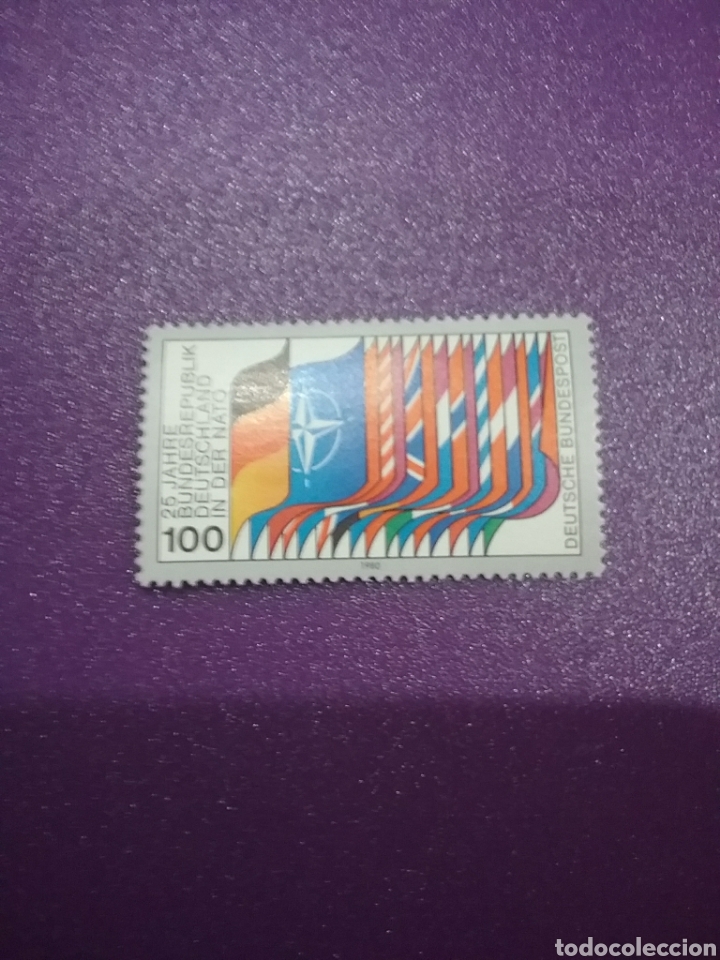 Selos: Sello Alemania R. Federal nuevos/1980/XXVAniv/entrada/Alemania/OTAN/banderas/militar/emblema/simbolo