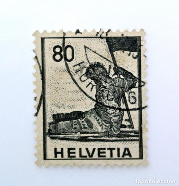 Artefacto Won Tesauro sello postal suiza 1941, 80 ct, militar, guerre - Comprar Sellos temática  militar en todocoleccion - 243075930