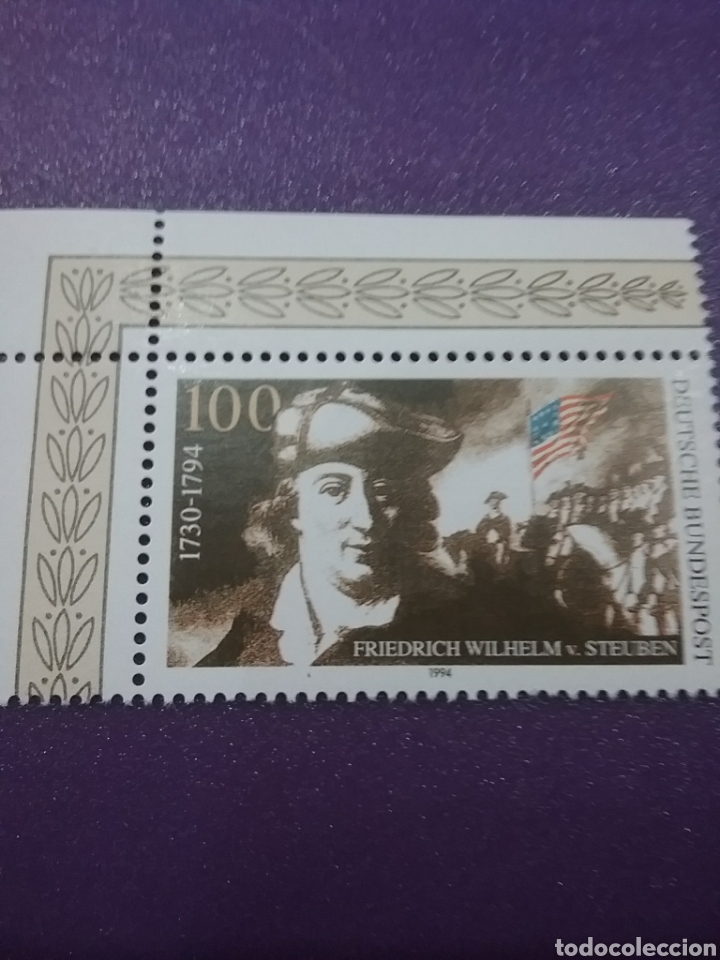 Selos: Sello Alemania R. Federal nuevo/1994/2Cent/muerte/FW/Steuben/militar/america/bandera/general/caballo