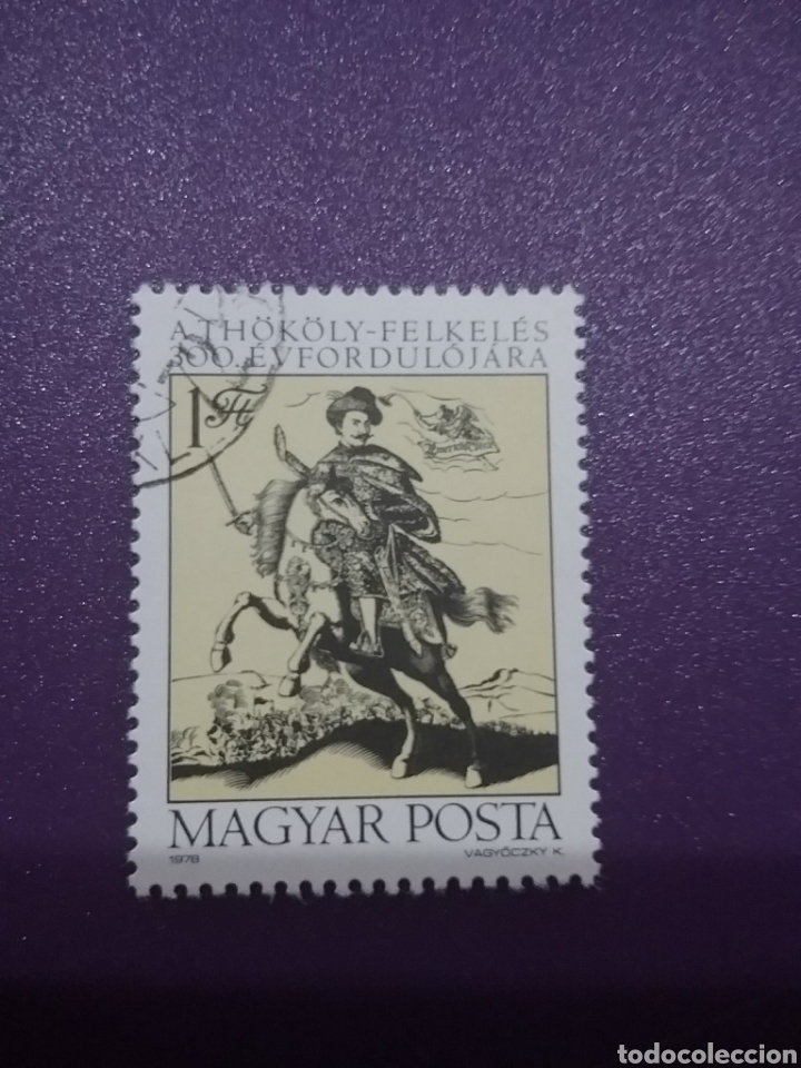 Timbres: Sello Hungr&iacute;a (Magyar P) mtdo/1978/2Cent/insurrecion/caballo/mamifero/soldado/jinete/uniforme/arma/e