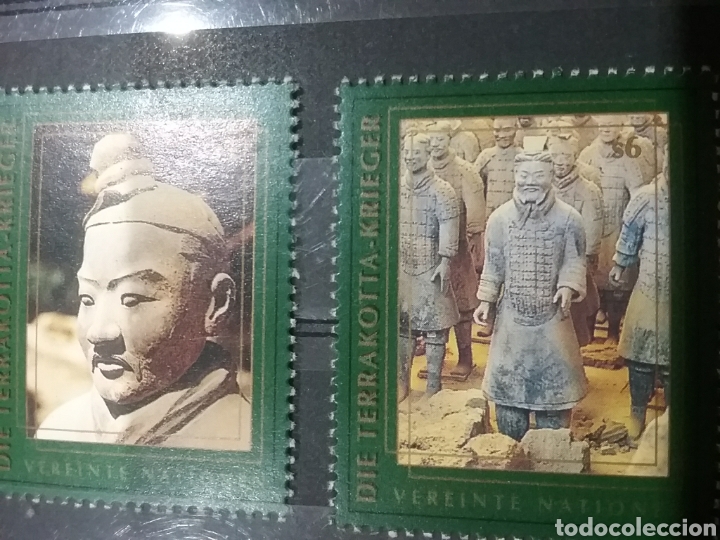 Briefmarken: Sello N. Unidas (Viena) nuevo/1997/25Aniv/UNESCO/soldado/terracota/uniforme/tesoro/artesania/tumba/e