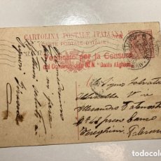 Sellos: CARTA POSTAL ITALIA 1917. CENSURA MILITAR. I GUERRA MUNDIAL.