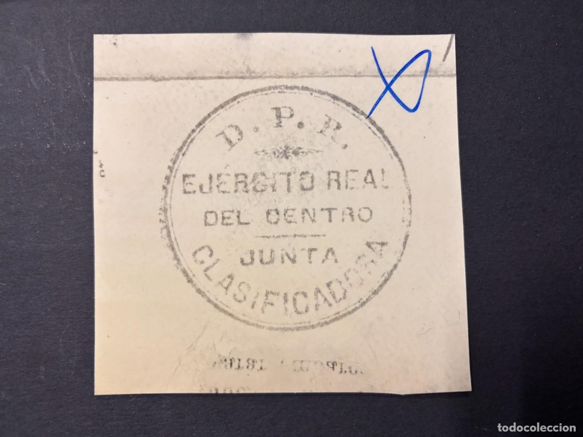 Sellos: SELLO DEL EJ&Eacute;RCITO REAL DEL CENTRO. JUNTA CLASIFICADORA. D.P.R. - Foto 1