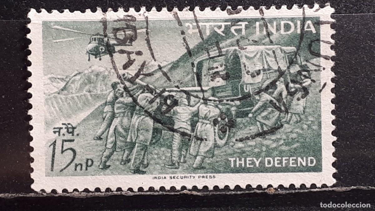 Sellos: MILITAR. INDIA. A&Ntilde;O 1963. &deg;. YVERT 160