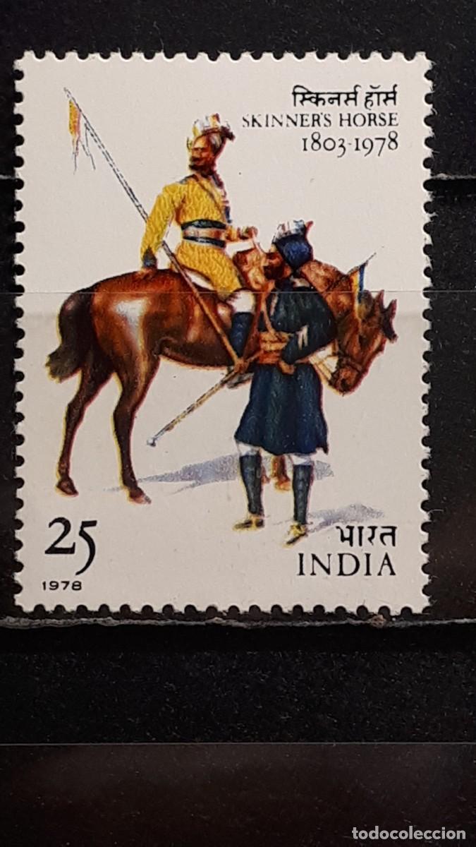 Sellos: MILITAR. INDIA. A&Ntilde;O 1978. **. YVERT 572