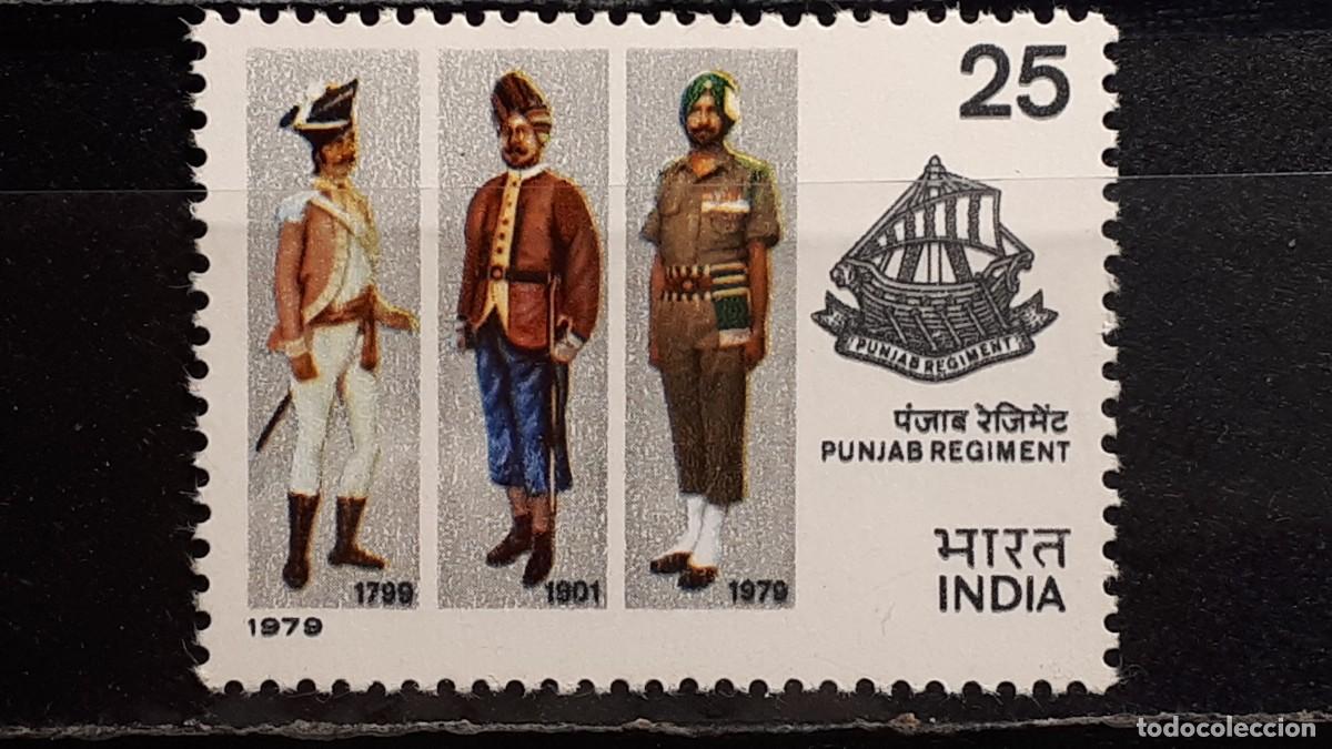 Sellos: MILITAR. INDIA. A&Ntilde;O 1979. **. YVERT 578