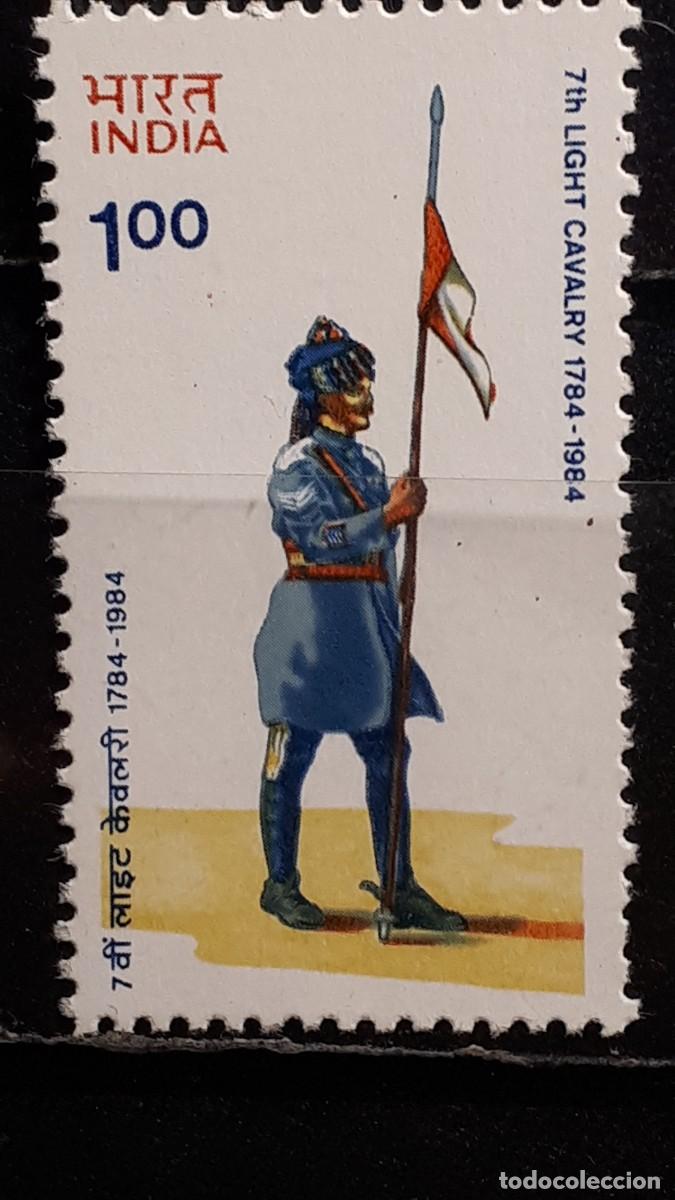 Sellos: MILITAR. INDIA. A&Ntilde;O 1984. **. YVERT 791