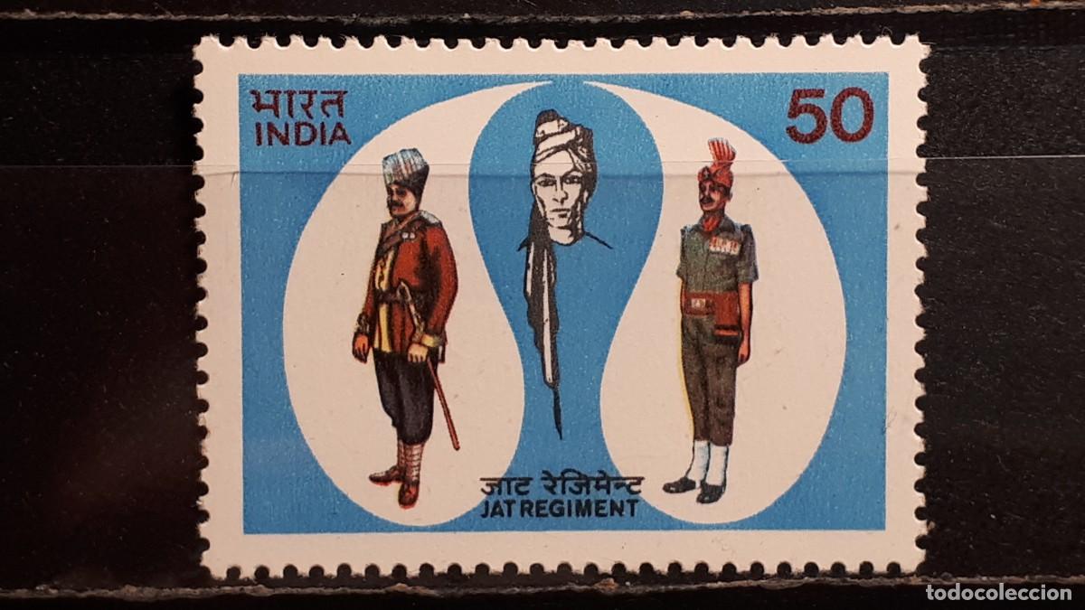 Sellos: MILITAR. INDIA. A&Ntilde;O 1983. **. YVERT 754