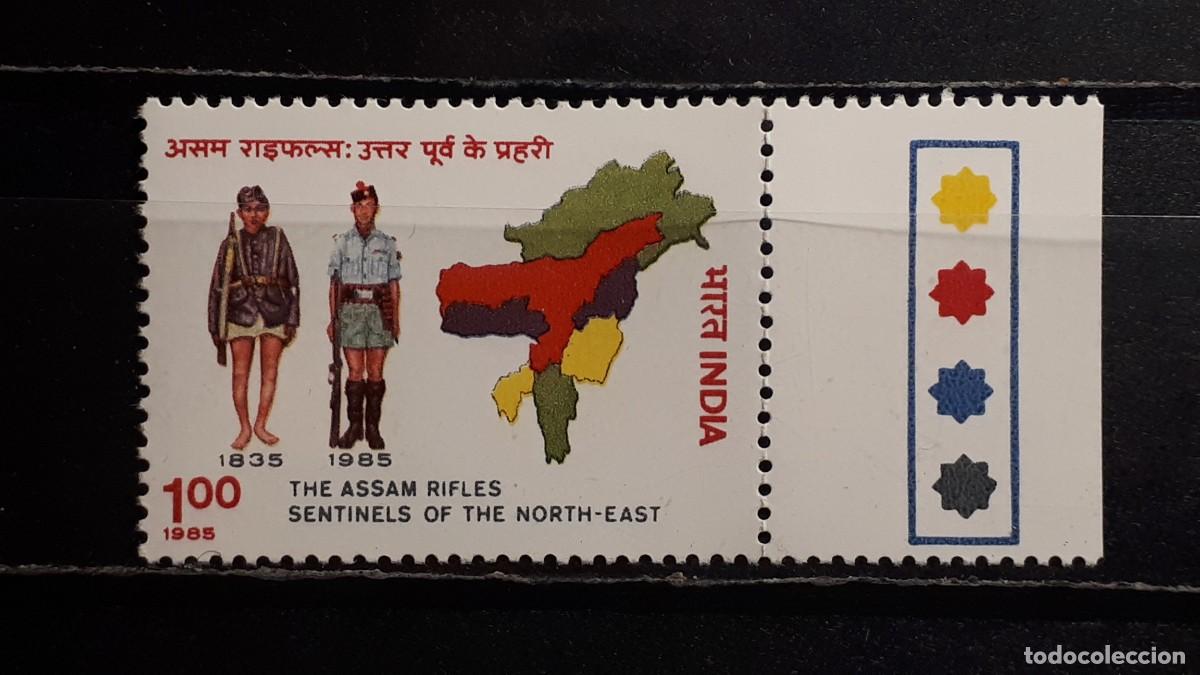 Sellos: MILITAR. INDIA. A&Ntilde;O 1985. **. YVERT 833
