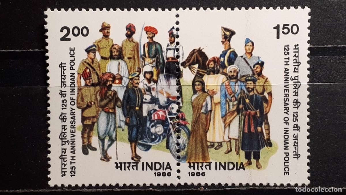 Sellos: MILITAR. INDIA. A&Ntilde;O 1986. **. YVERT 880/1