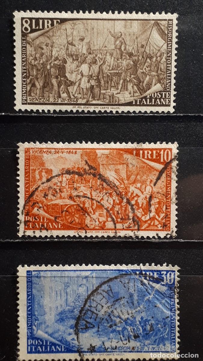 Sellos: MILITAR. ITALIA. A&Ntilde;O 1948. &deg;. YVERT 522/3, 527