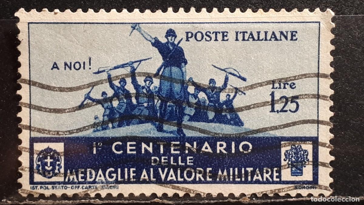 Sellos: MILITAR. ITALIA. A&Ntilde;O 1934. &deg;. YVERT 353