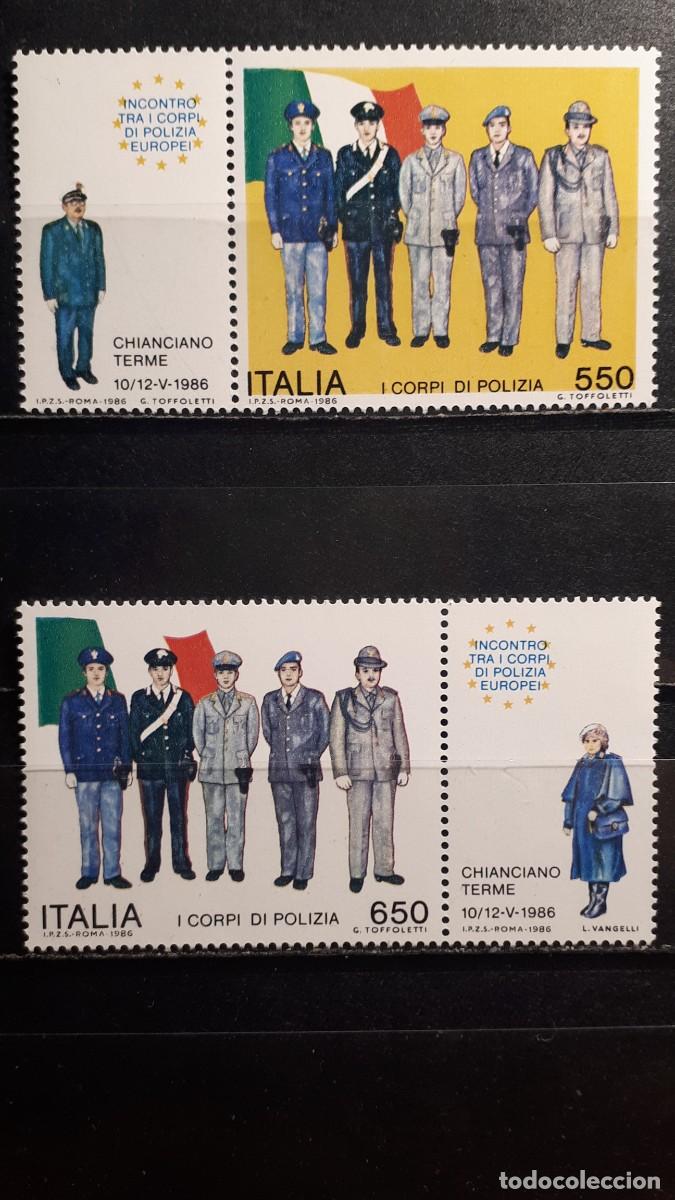 Sellos: MILITAR. ITALIA. A&Ntilde;O 1986. **. YVERT 1705/6