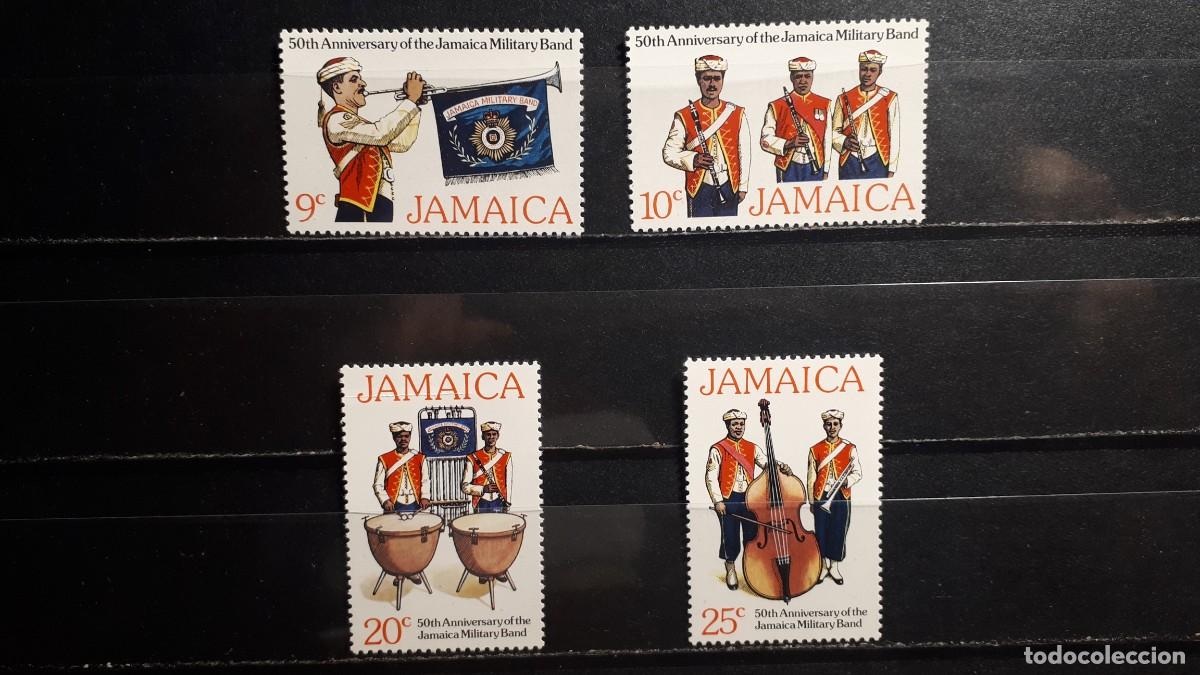 Sellos: MILITAR. JAMAICA. **. A&Ntilde;O 1977. YVERT 439/42