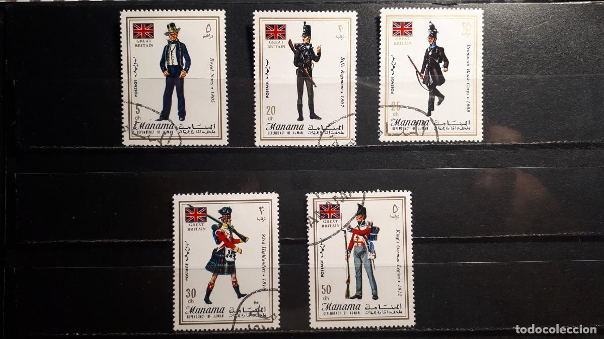 Sellos: MILITAR. MANAMA. &deg;. A&Ntilde;O 1971. YVERT 55