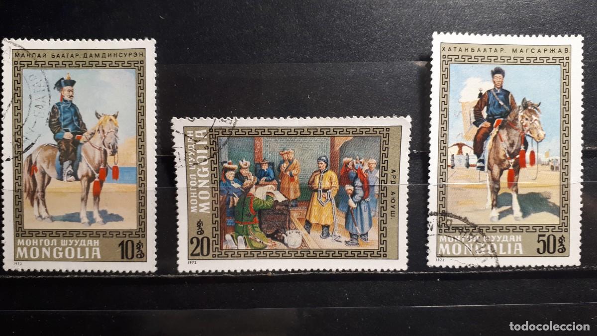 Sellos: MILITAR. MONGOLIA. A&Ntilde;O 1972. &deg;. YVERT 638/40