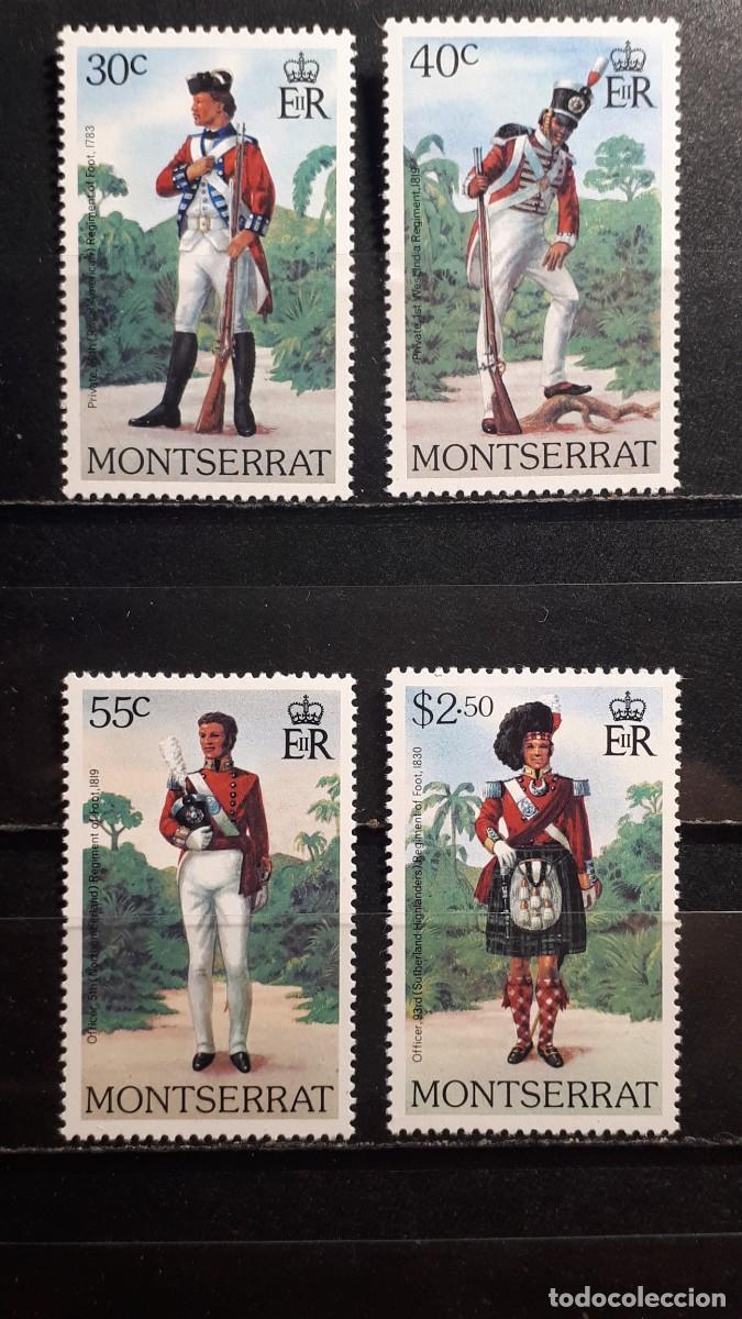 Sellos: MILITAR. MONSERRAT. A&Ntilde;O 1979. **. YVERT 402/5