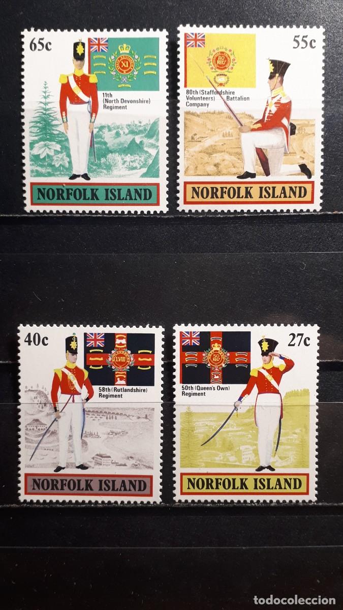 Sellos: MILITAR. NORFOLK. A&Ntilde;O 1982. **. YVERT 294/7