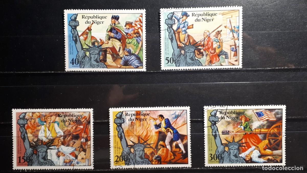 Sellos: MILITAR. NIGER. A&Ntilde;O 1976. &deg;. YVERT 356/7, a&eacute;reo 265/7