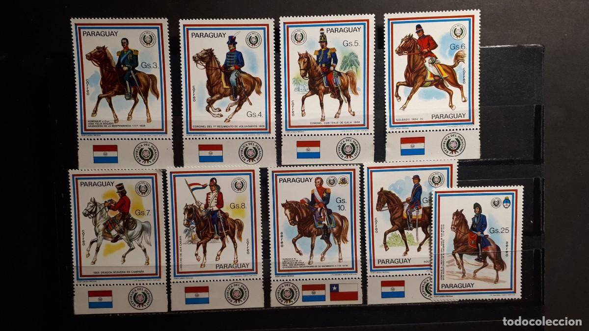 Sellos: MILITAR. PARAGUAY. A&Ntilde;O 1978. **. YVERT 1675/81. Aereo 811/2