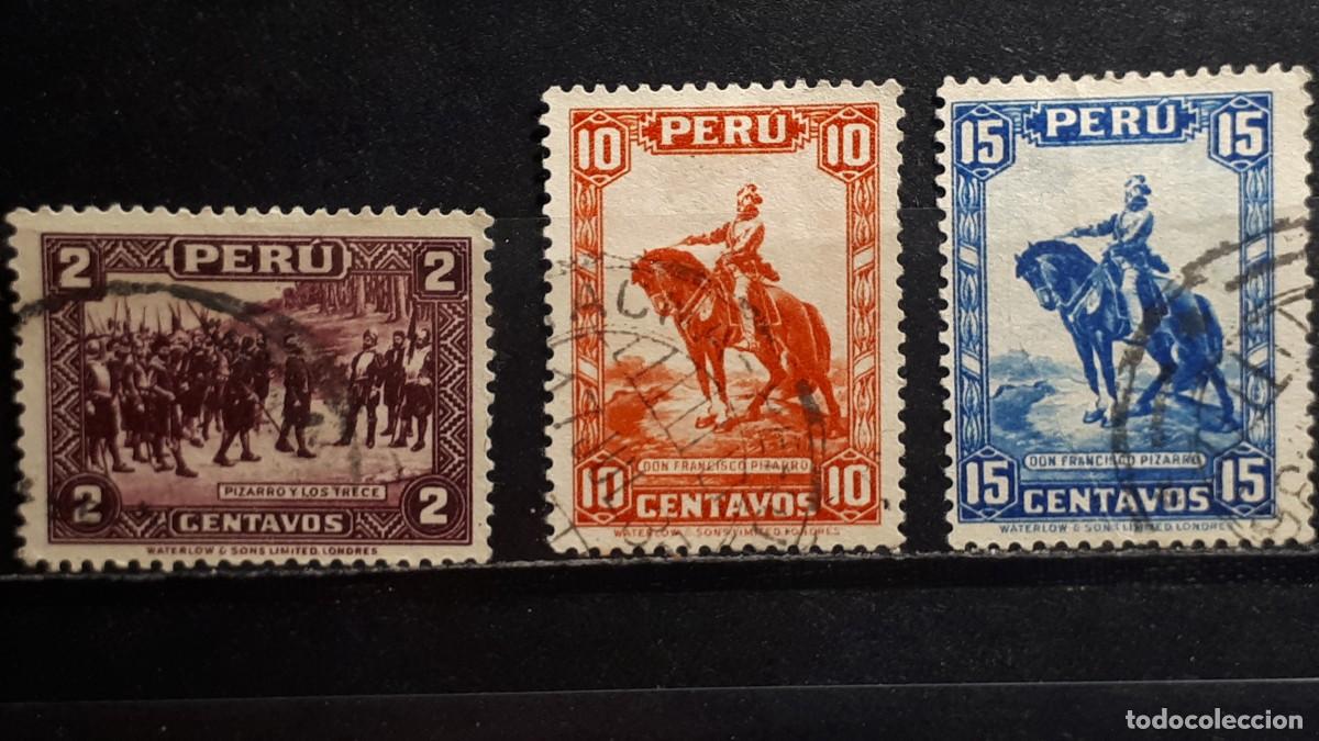 Sellos: MILITAR. PER&Uacute;. A&Ntilde;O 1934-6. &deg;. YVERT 297A, 298/9