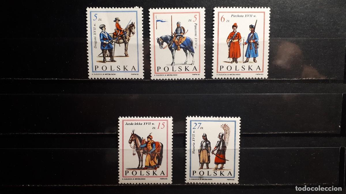 Sellos: MILITAR. POLONIA. A&Ntilde;O 1983. **. YVERT 2683/7