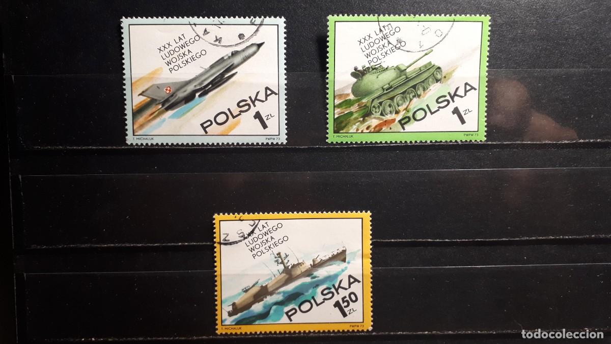 Sellos: MILITAR. POLONIA. A&Ntilde;O 1973. &deg;. YVERT 2115/7