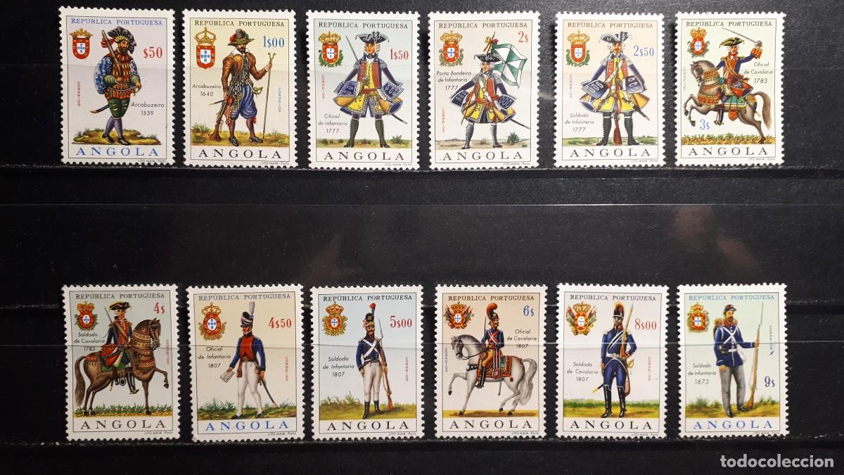 Sellos: MILITAR. ANGOLA . **. A&Ntilde;O 1966. YVERT 520/31