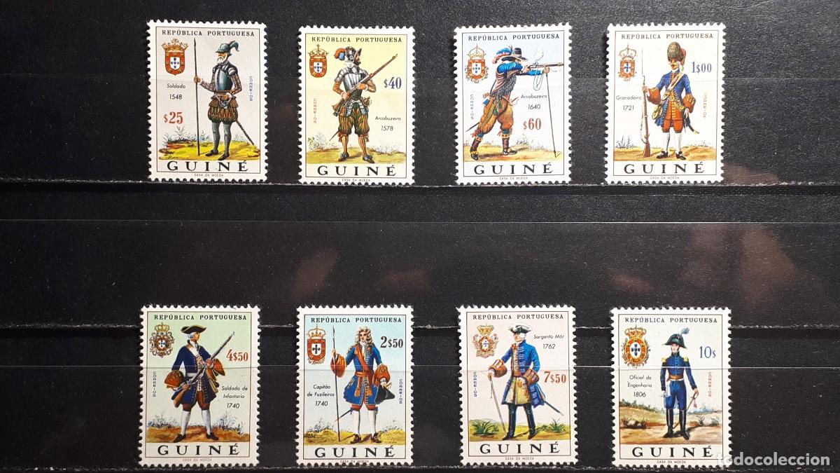Sellos: MILITAR. GUINEA . **. A&Ntilde;O 1964. YVERT 321/8