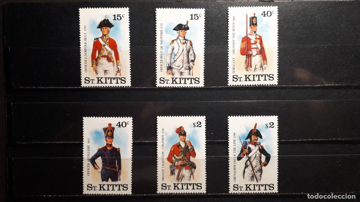 Sellos: MILITAR. SAN CRISTOBAL. **. A&Ntilde;O 1987. YVERT 621/6